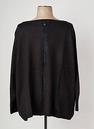 Gilet manches longues col rond noir SHEEGO femme