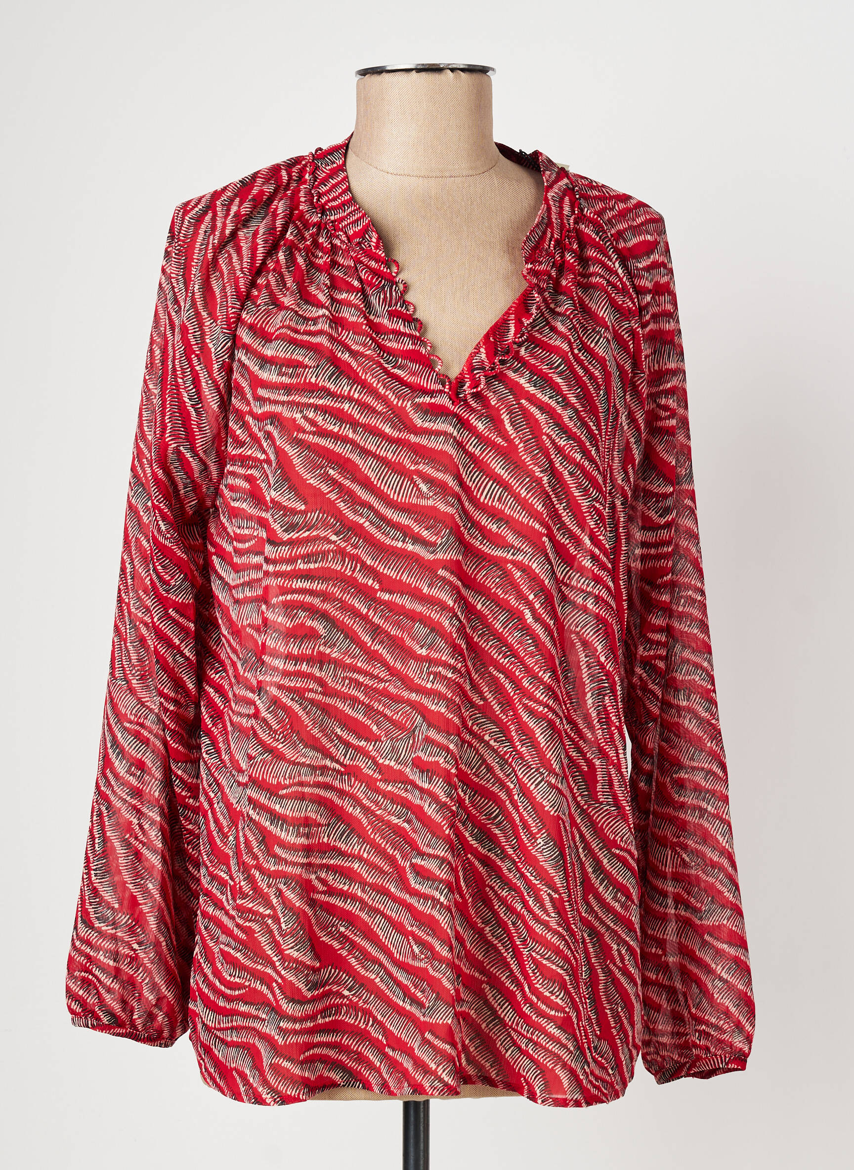 Top manches longues manches longues rouge ONE STEP femme