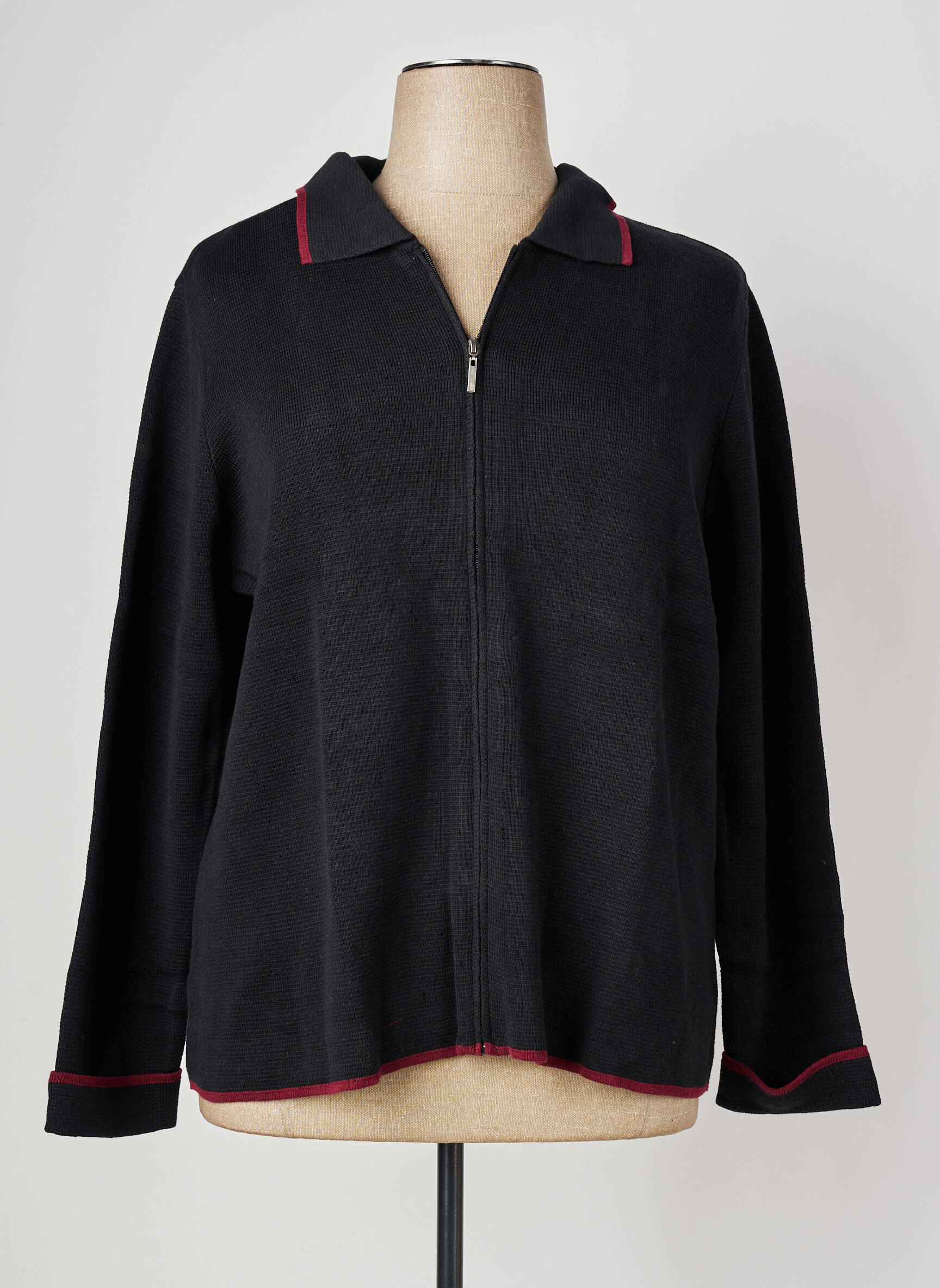 Gilet manches longues manches longues noir SHEEGO femme