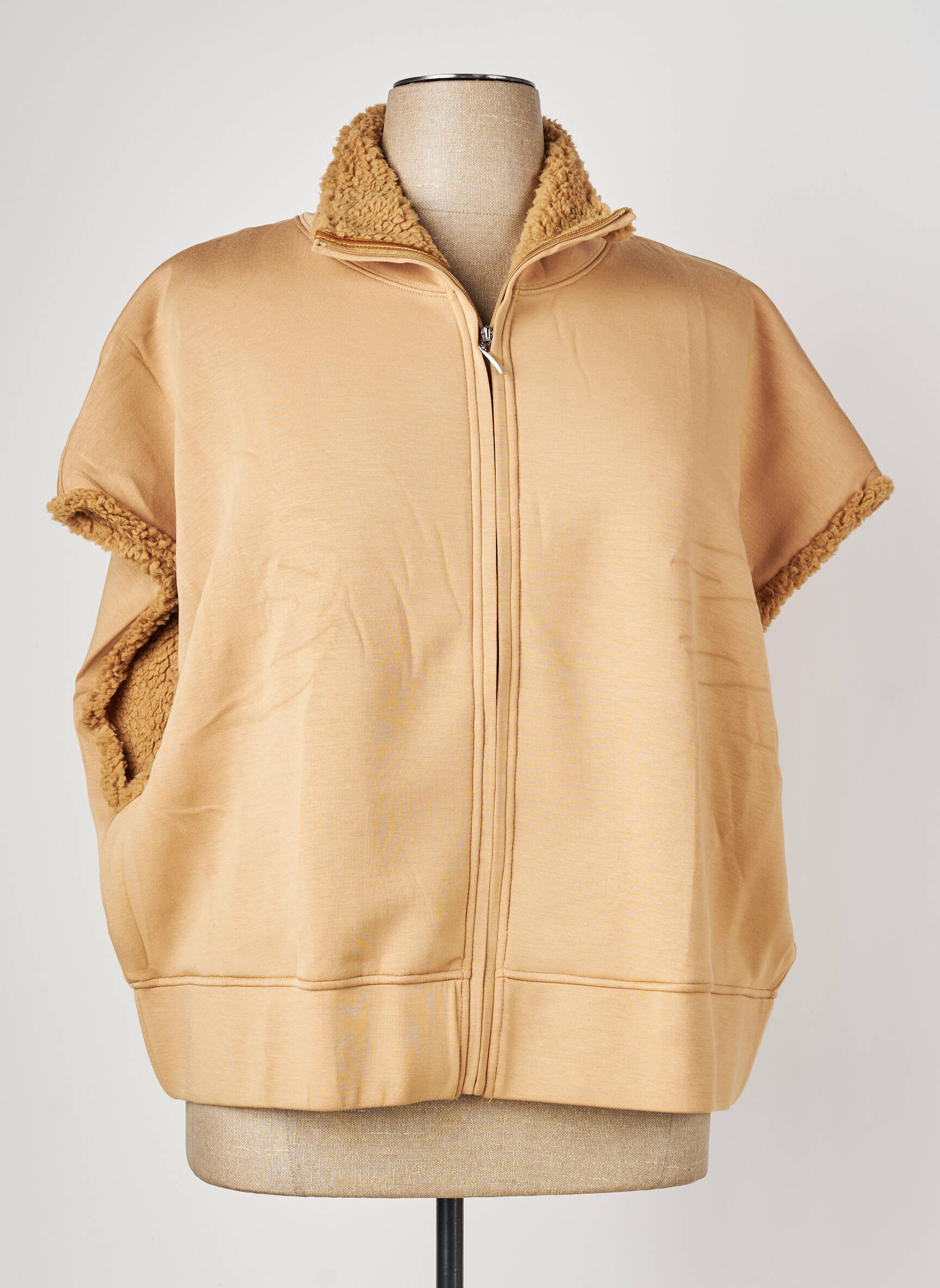 Veste casual poches beige SHEEGO femme