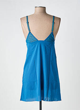 Nuisette/combinette manches bretelles ajustables bleu SIMONE PERELE femme