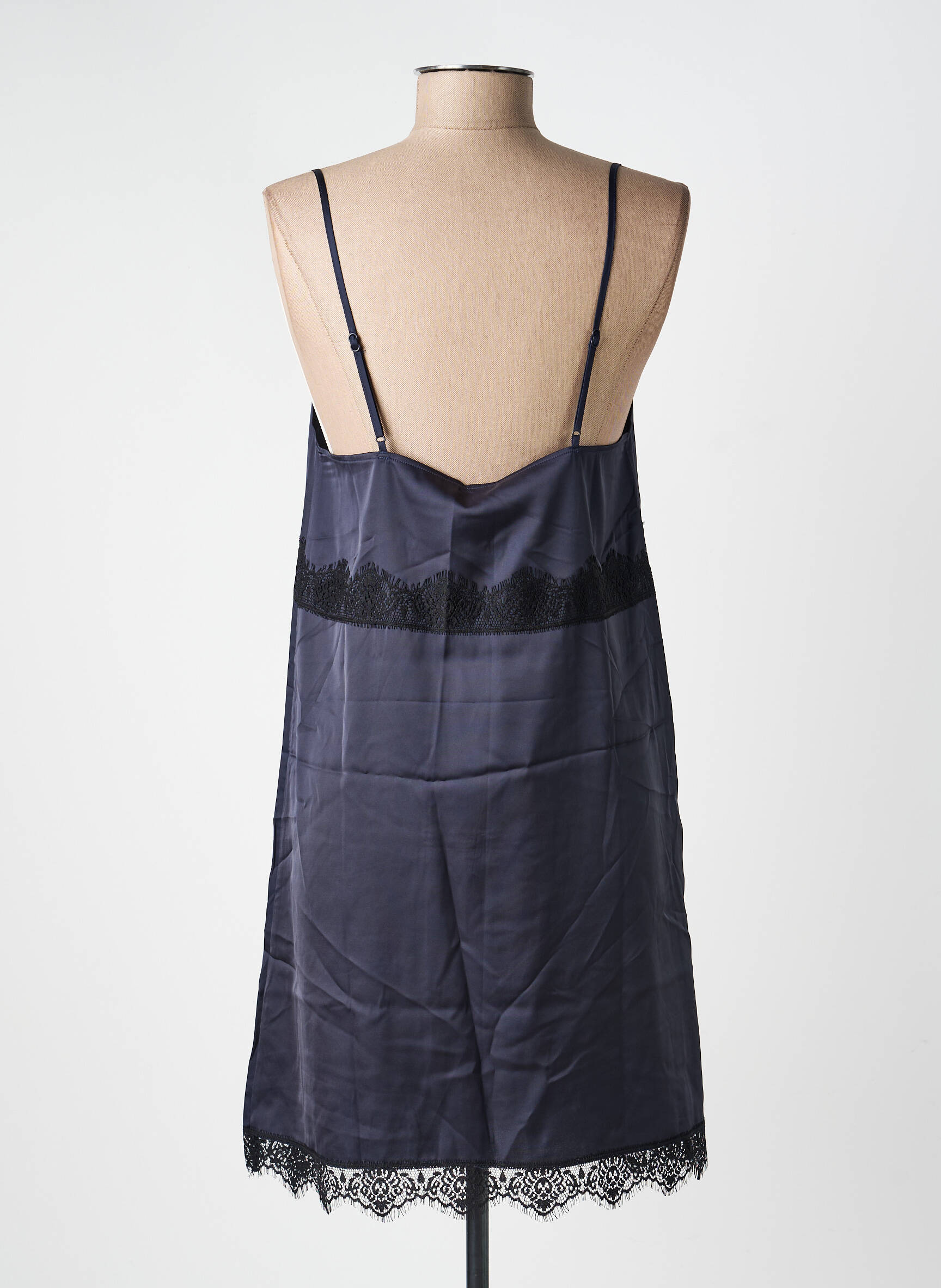 Nuisette/combinette col v noir VALEGE femme