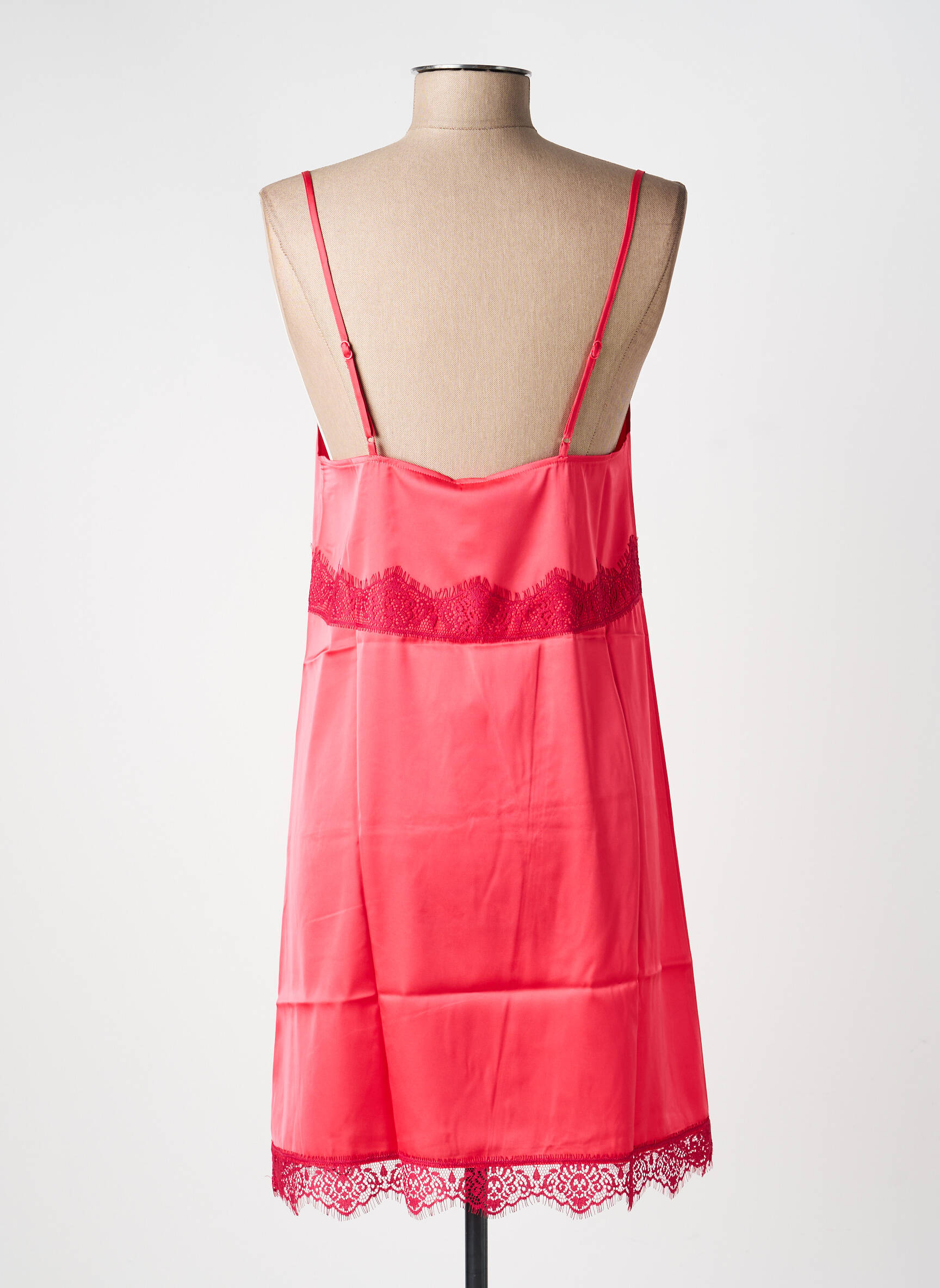 Nuisette/combinette col v rouge VALEGE femme