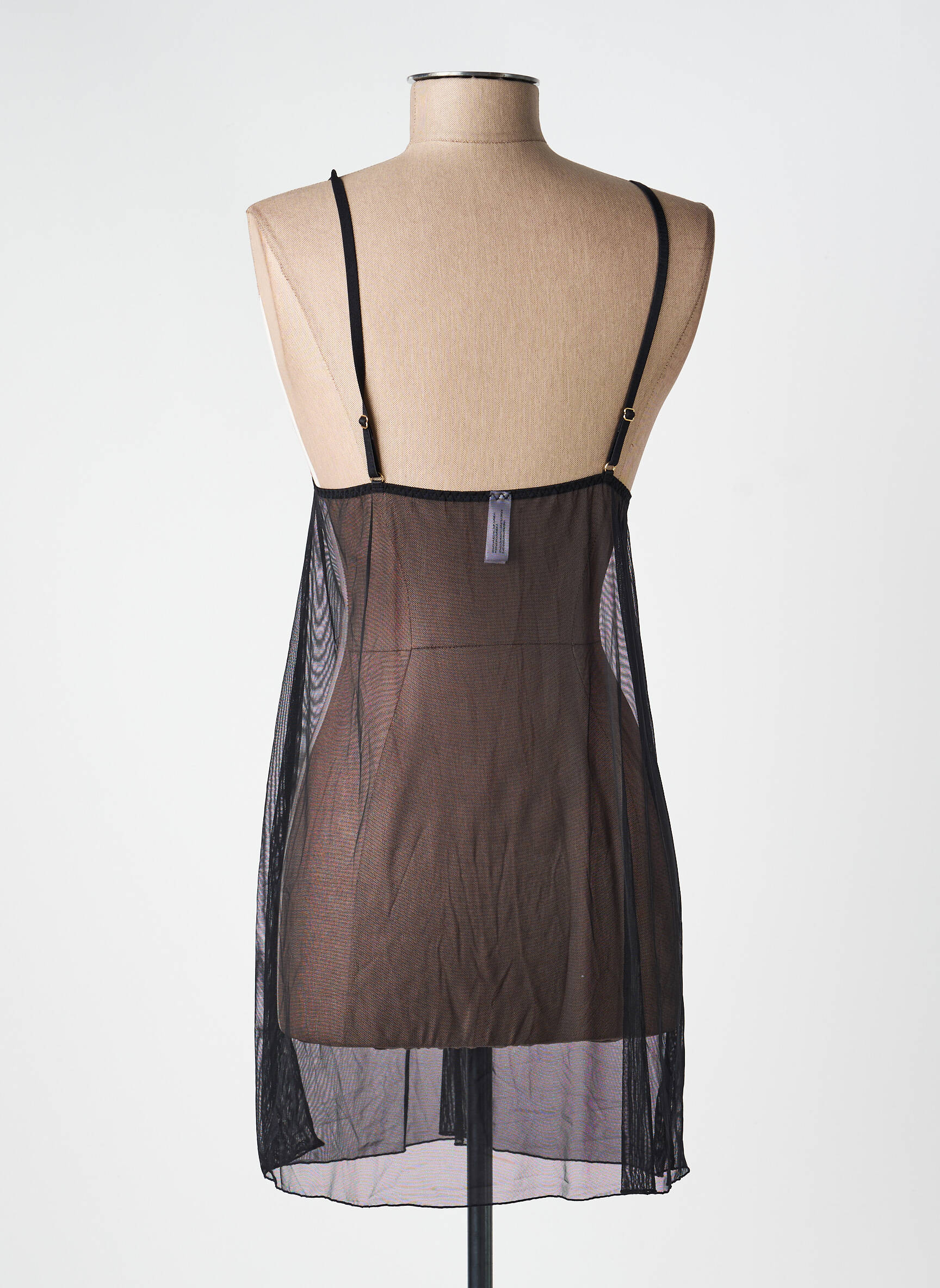 Nuisette/combinette broderie noir VALEGE femme