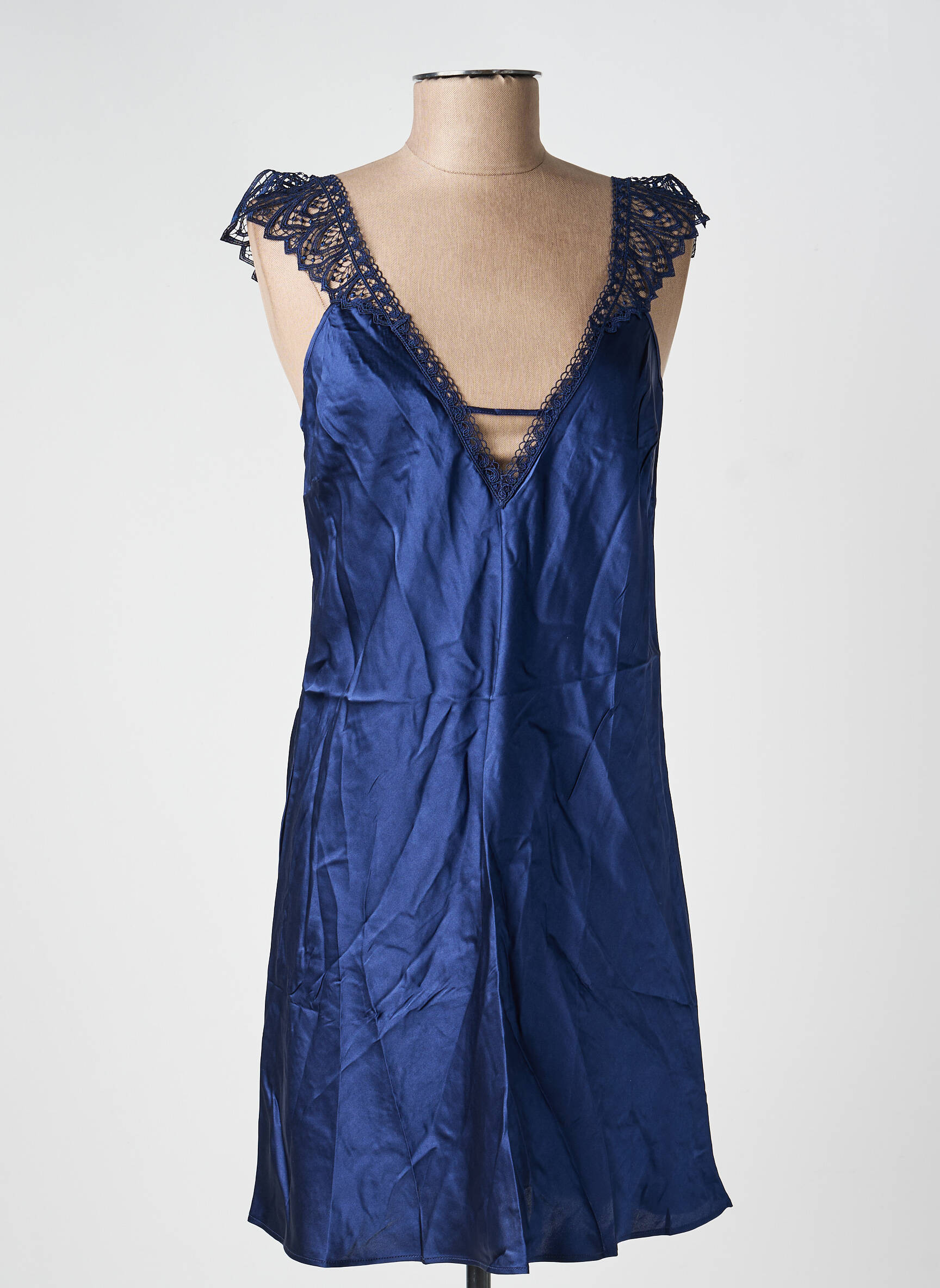 Nuisette/combinette col v bleu SIMONE PERELE femme