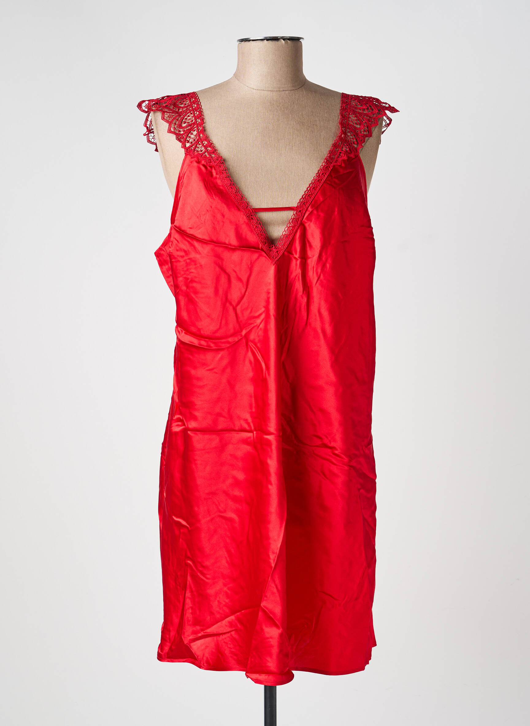 Nuisette/combinette col v rouge SIMONE PERELE femme