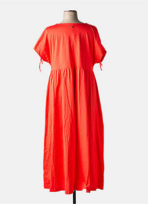 Robe longue manches courtes manches courtes rouge SHEEGO femme