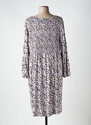 Robe longue manches longues manches longues violet SHEEGO femme