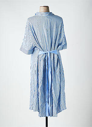 Robe longue manches longues manches longues bleu SHEEGO femme