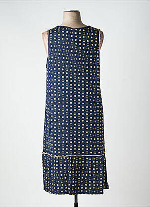 Robe mi-longue sans manche sans manche bleu SHEEGO femme