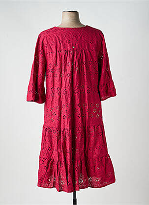 Robe mi-longue manches 3/4 manches 3/4 violet SHEEGO femme