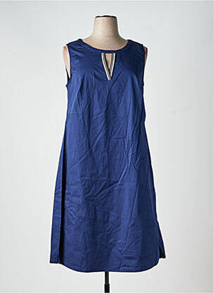 Robe mi-longue sans manche sans manche bleu SHEEGO femme
