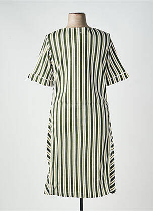 Robe mi-longue manches courtes manches courtes vert SHEEGO femme