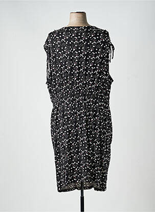 Robe mi-longue manches courtes manches courtes noir SHEEGO femme