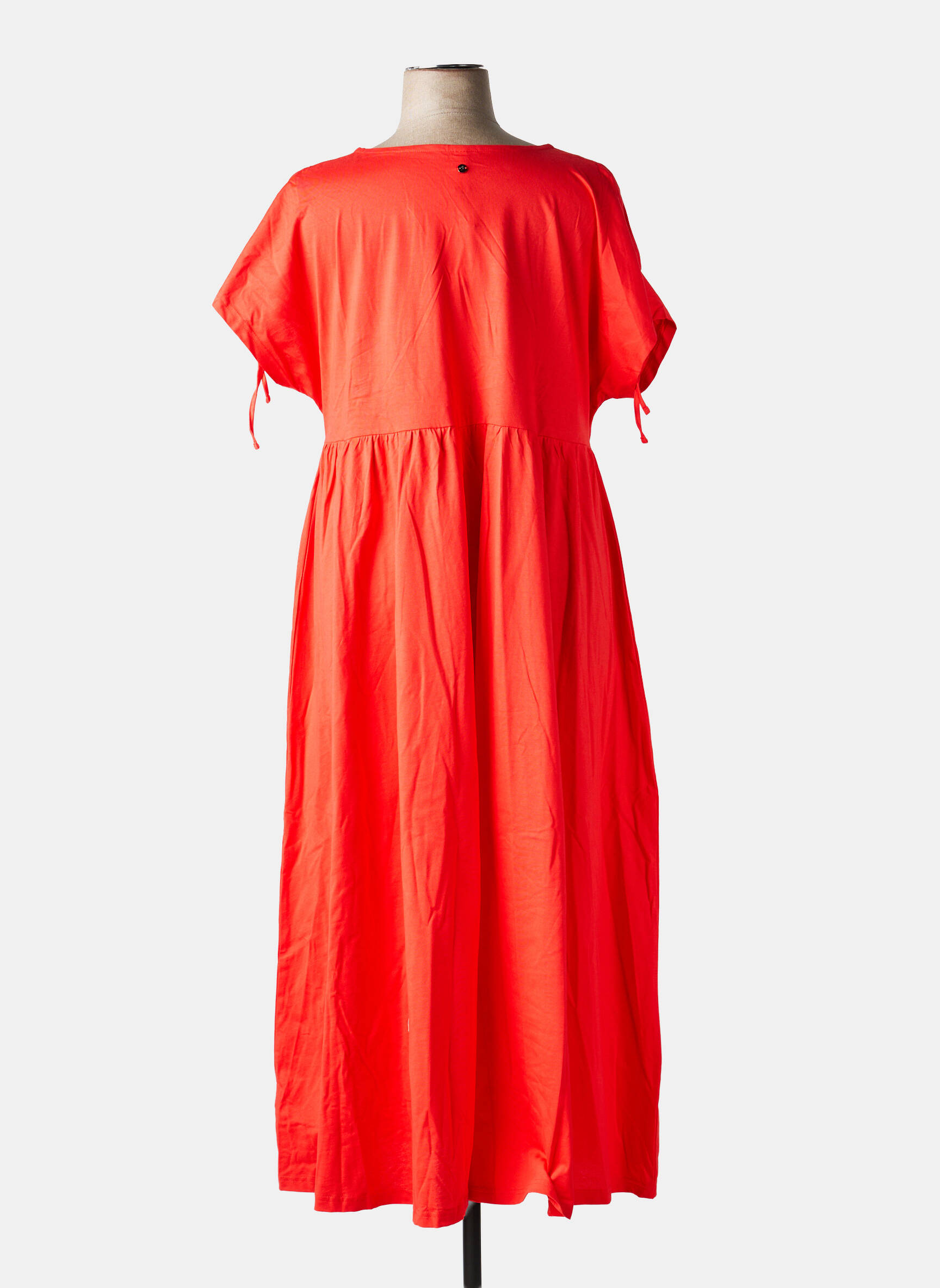 Robe longue manches courtes manches courtes rouge SHEEGO femme