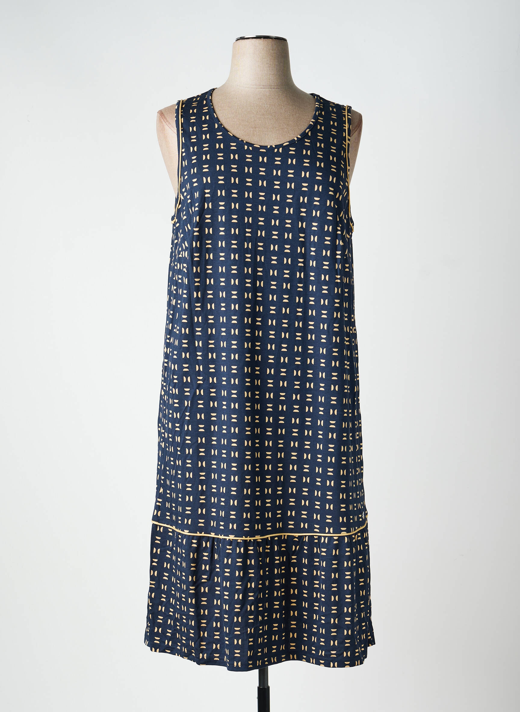 Robe mi-longue sans manche sans manche bleu SHEEGO femme