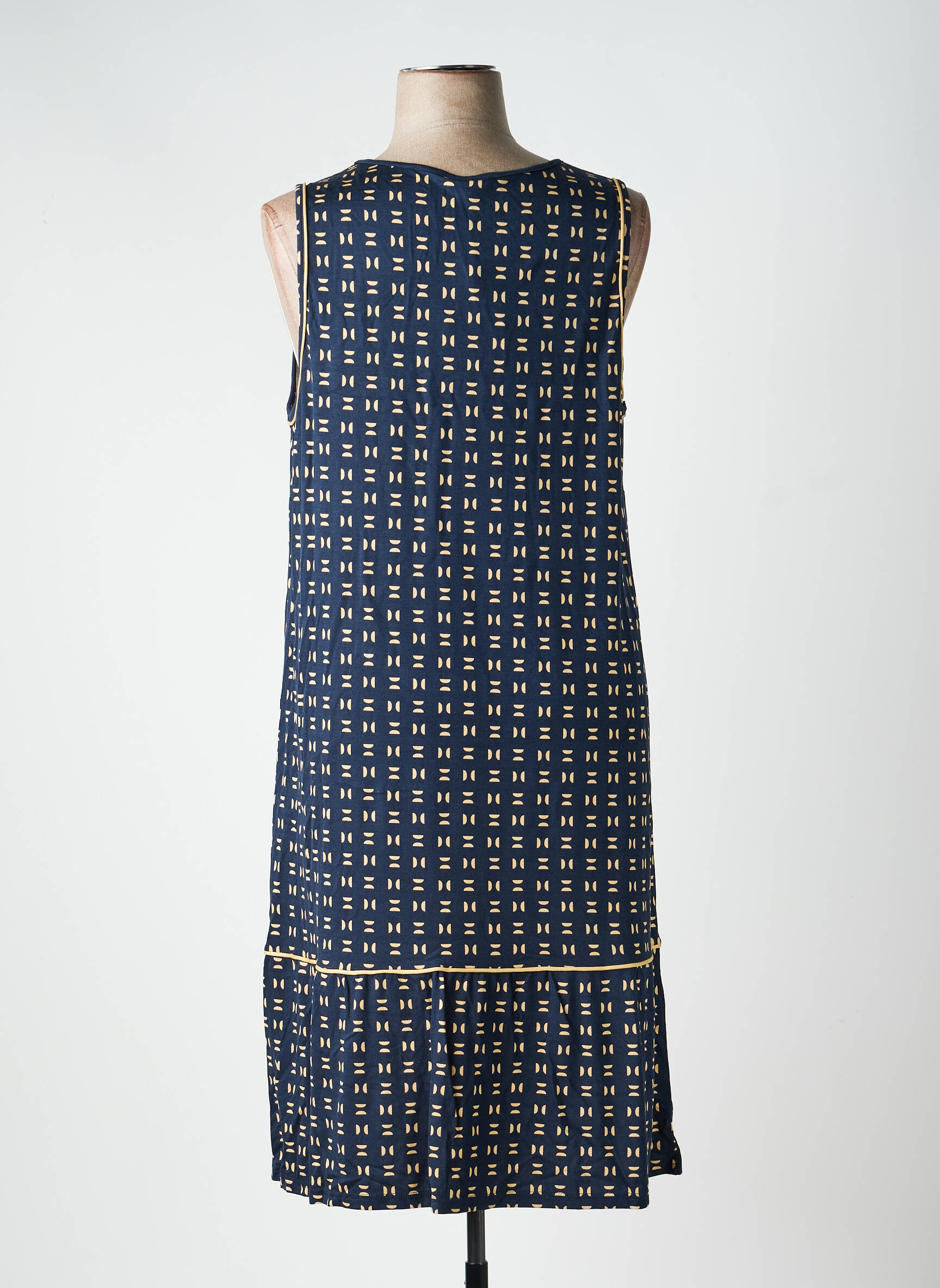 Robe mi-longue sans manche sans manche bleu SHEEGO femme