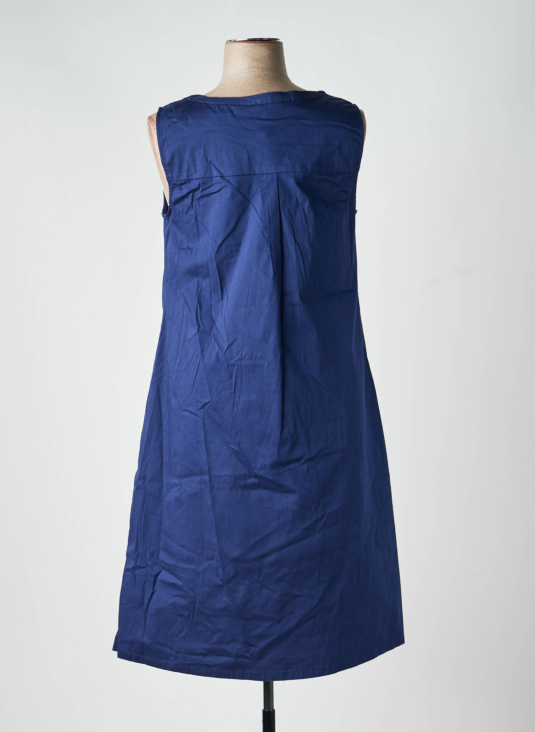 Robe mi-longue sans manche sans manche bleu SHEEGO femme