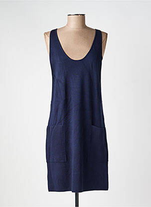Robe mi-longue sans manche sans manche bleu EDC femme