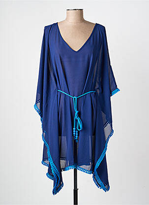 Robe de plage fermeture liens à nouer bleu SIMONE PERELE femme