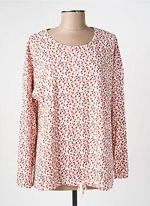 Pull stretch manches longues rose DAMART femme