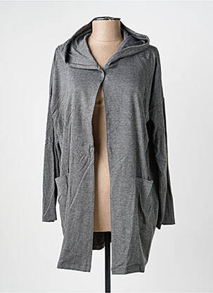 Veste casual col rond gris PRINCESSE TAM-TAM femme