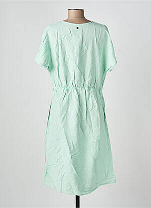 Robe mi-longue manches courtes manches courtes vert SHEEGO femme