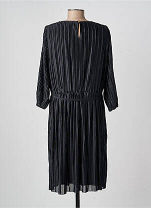 Robe mi-longue coupe fluide manches longues noir DAMART femme