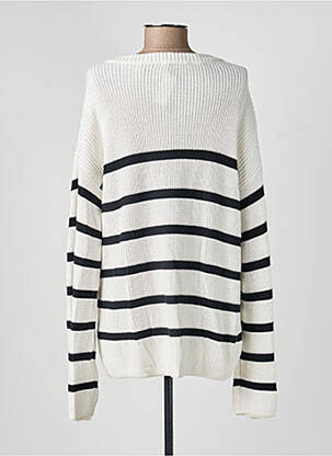 Pull stretch manches longues blanc ESPRIT femme