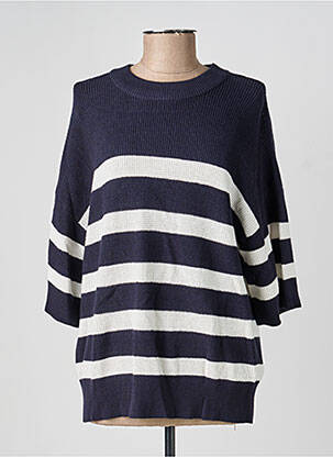 Pull stretch manches longues bleu ESPRIT femme