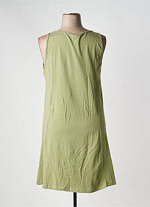 Robe mi-longue sans manche sans manche vert SHEEGO femme