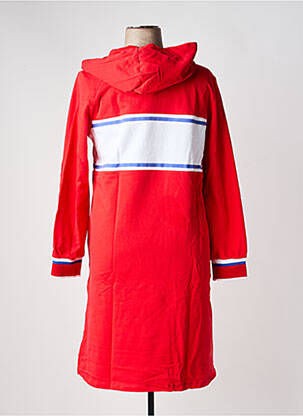 Robe pull coupe droite manches longues rouge SHEEGO femme