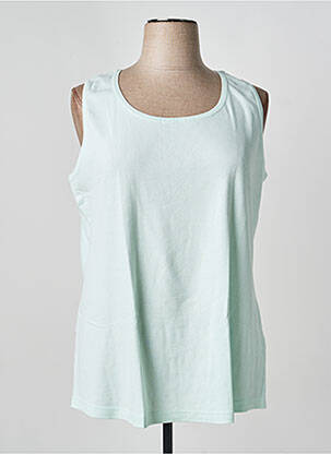 Débardeur stretch sans manche bleu SHEEGO femme