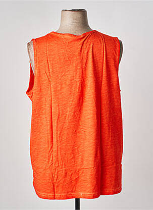 Top col v sans manche orange SHEEGO femme