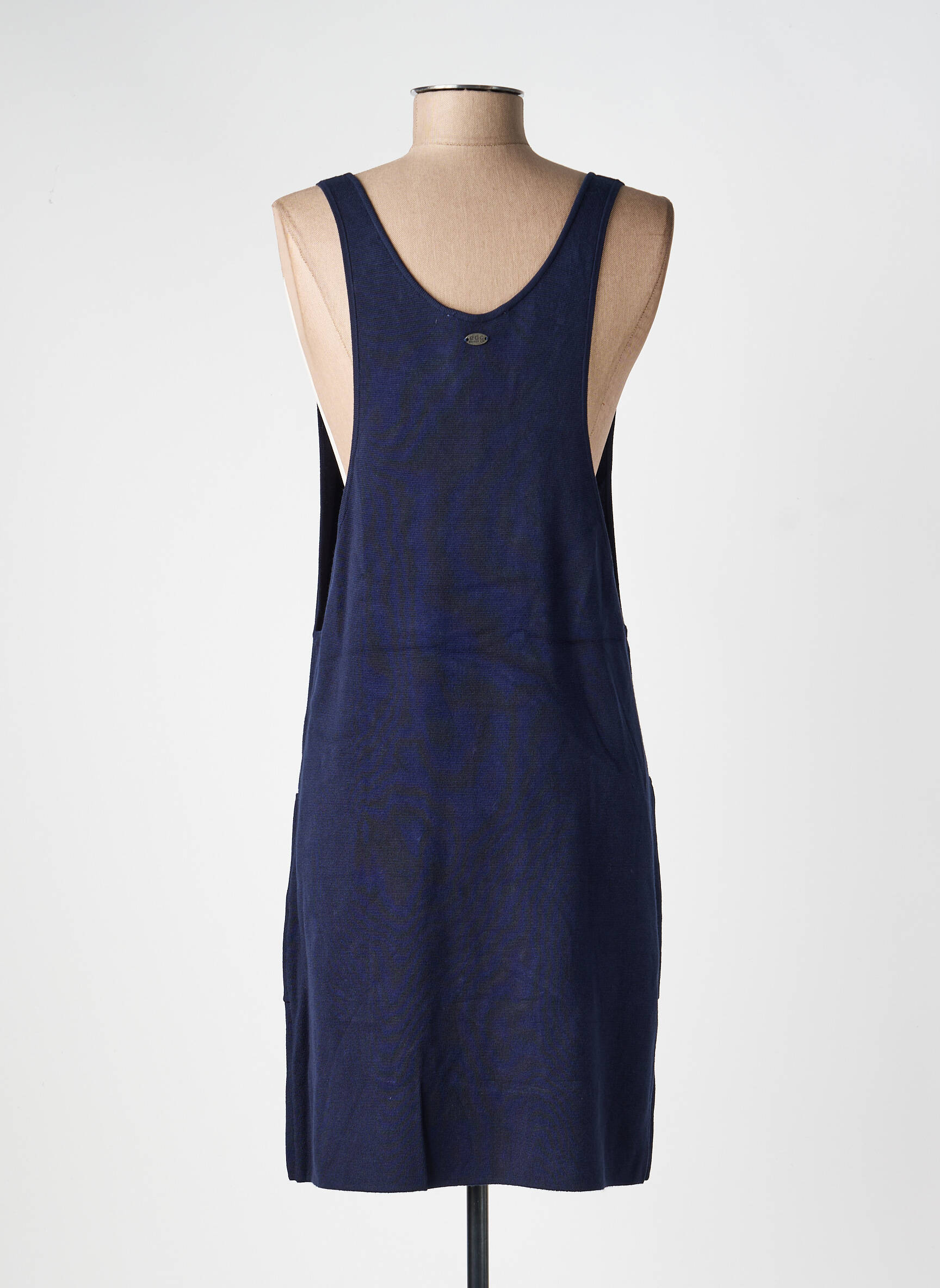 Robe mi-longue sans manche sans manche bleu EDC femme