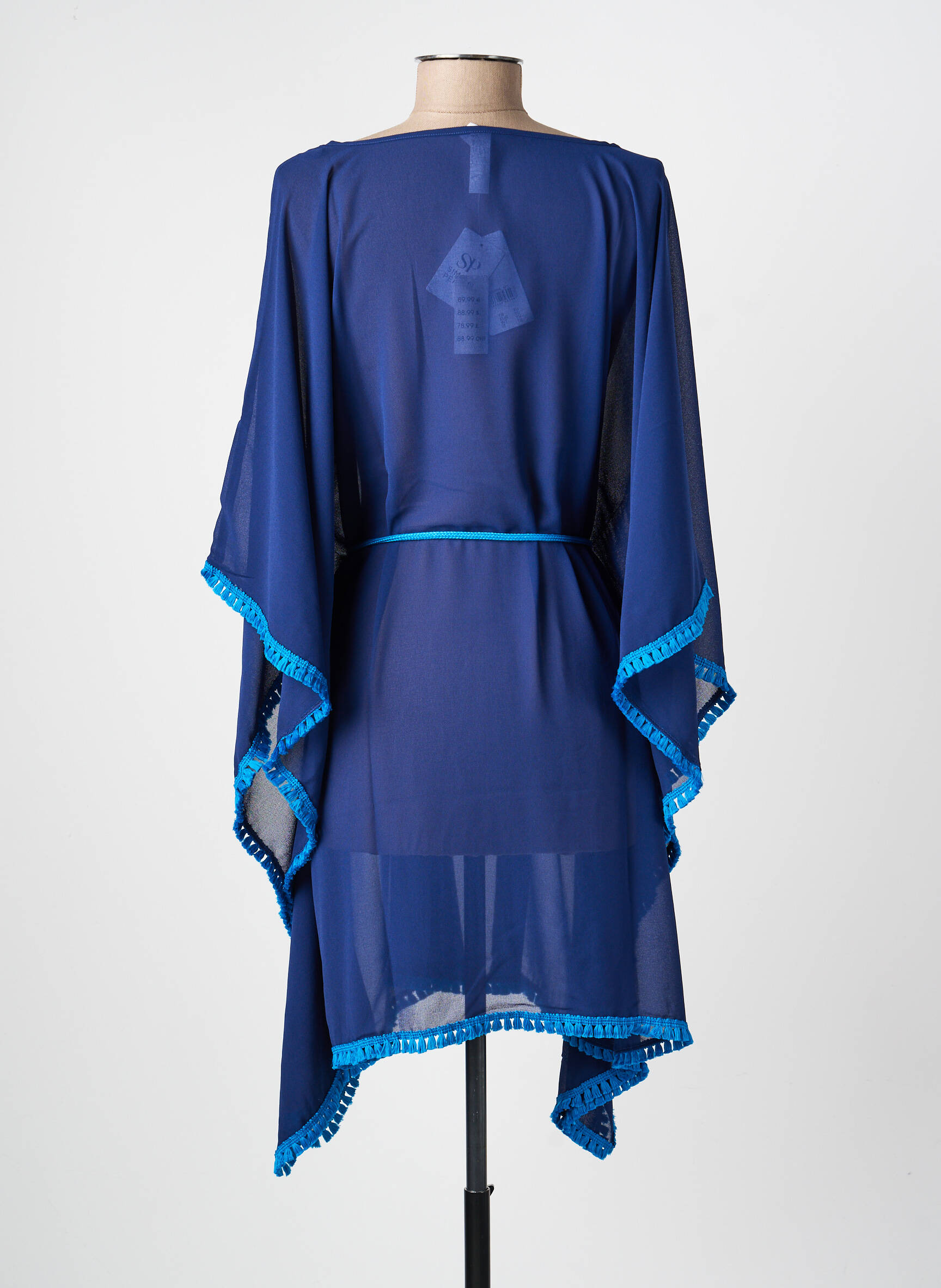 Robe de plage fermeture liens à nouer bleu SIMONE PERELE femme