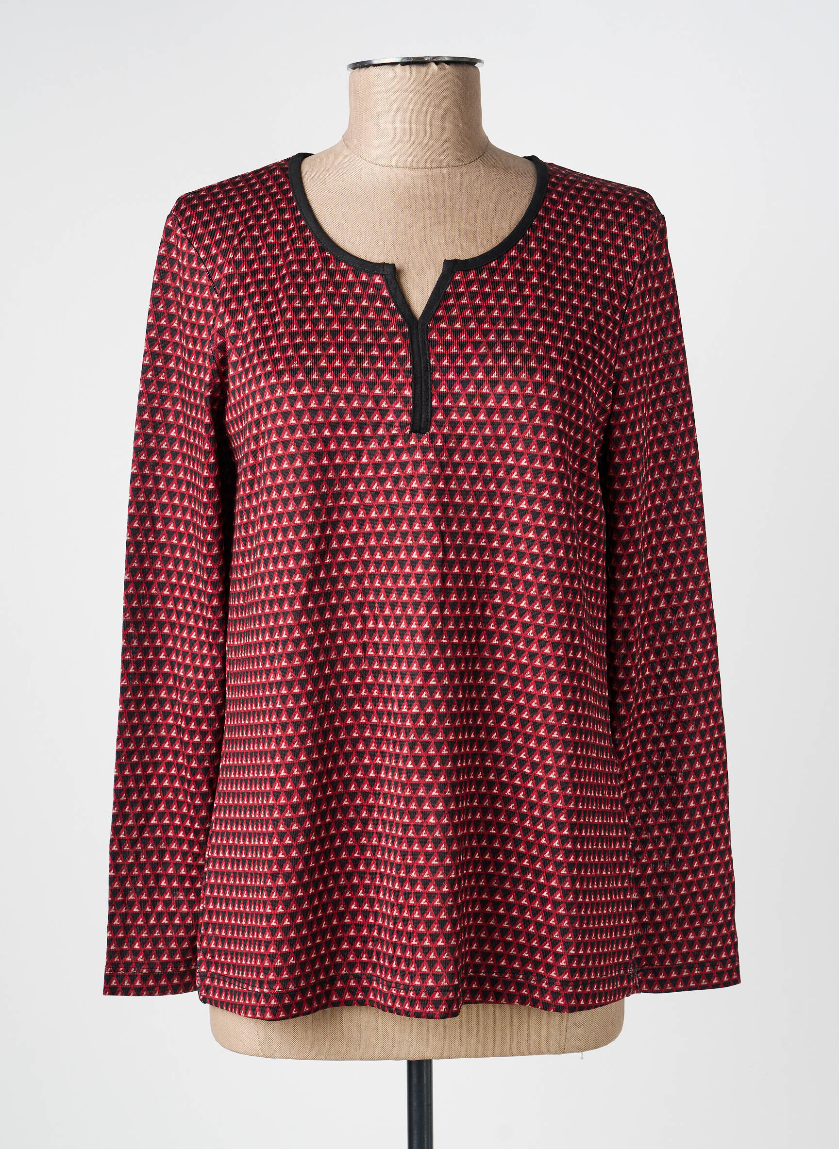 Top manches longues manches longues rouge DAMART femme