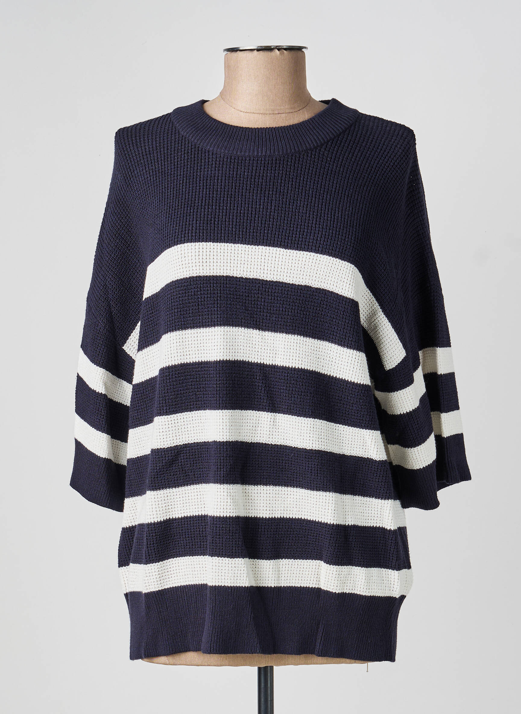 Pull stretch manches longues bleu ESPRIT femme