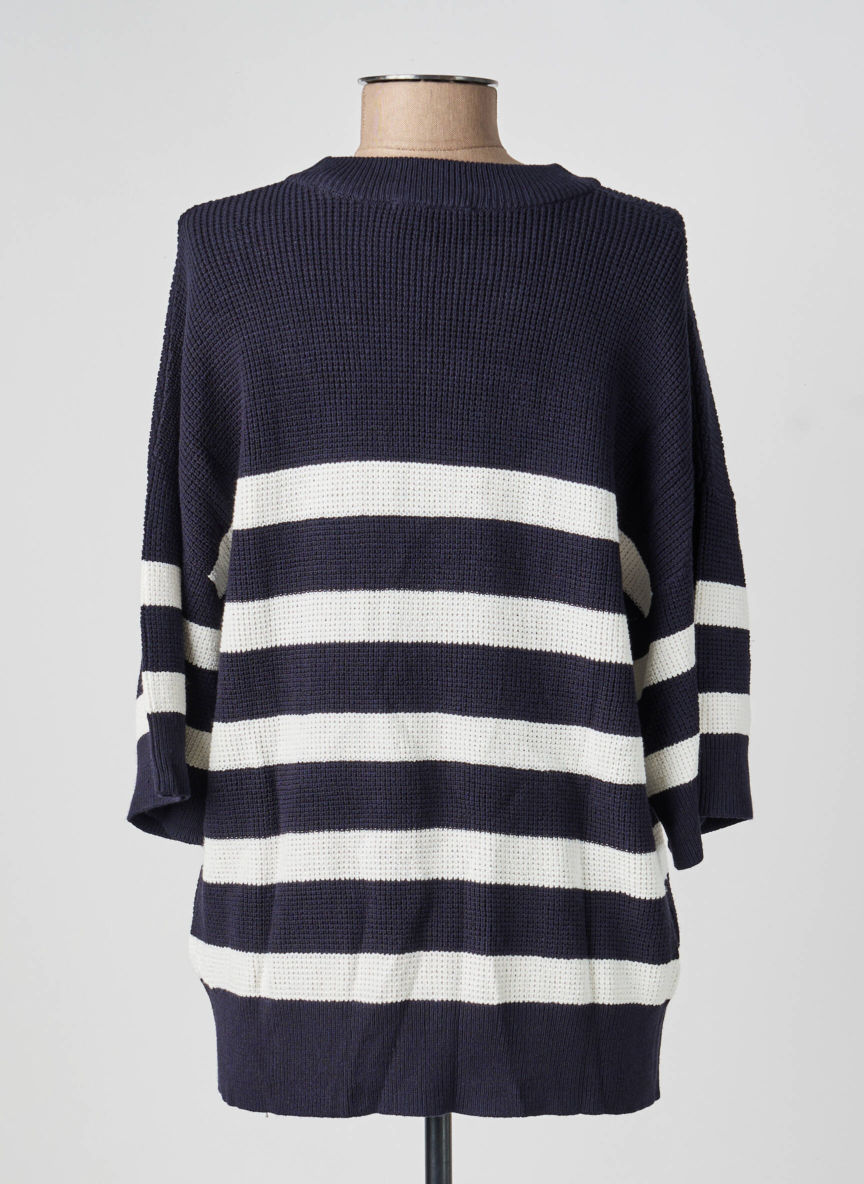 Pull stretch manches longues bleu ESPRIT femme