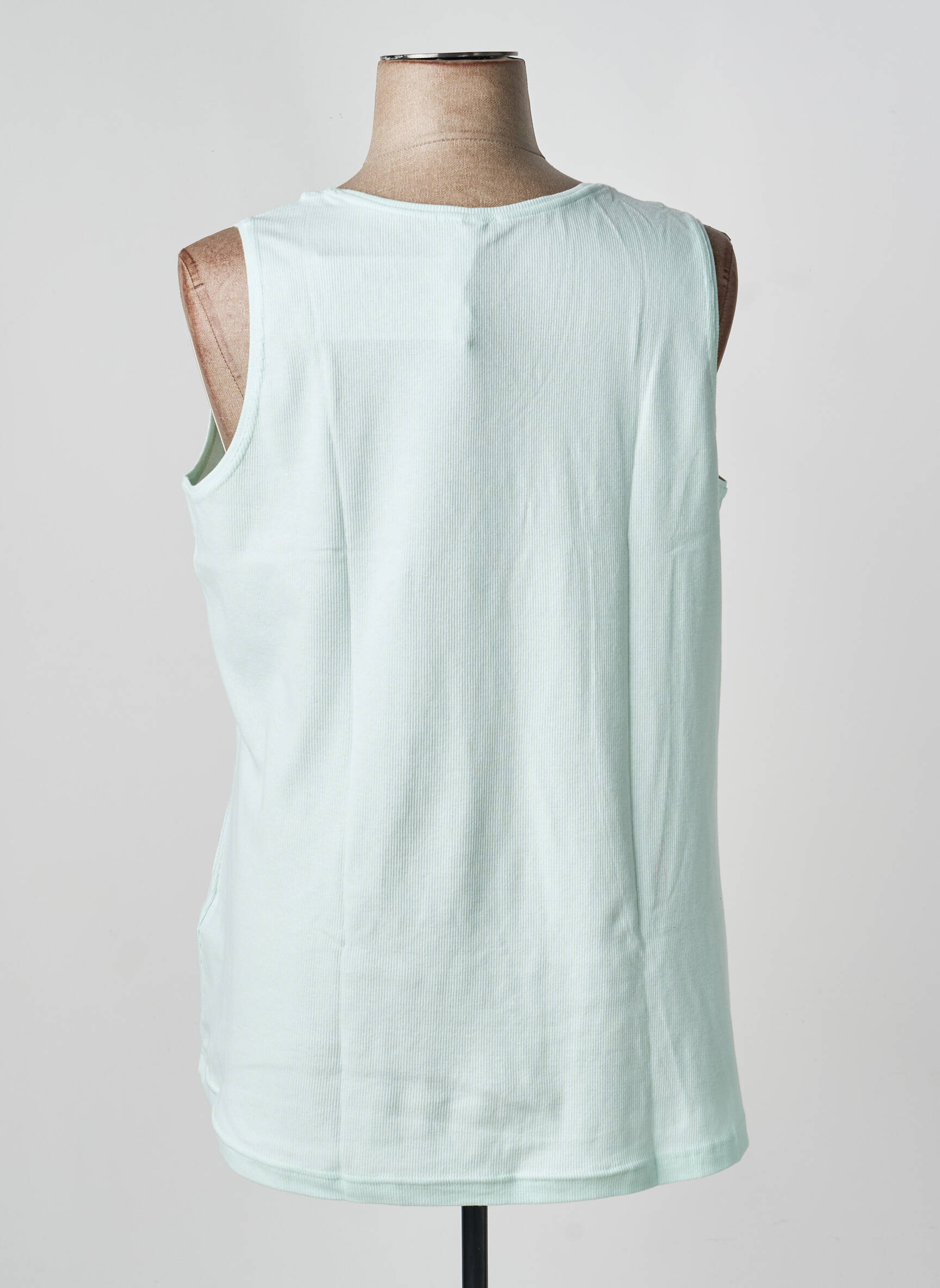 Débardeur stretch sans manche bleu SHEEGO femme