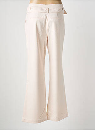 Pantalon flare fermeture zippée sous rabat avec crochet beige HEINE femme