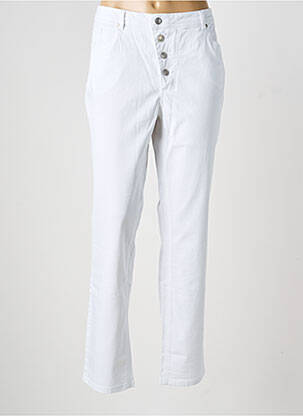 Pantalon slim poches blanc LINEA TESINI femme