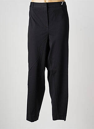 Pantalon droit fermeture zippée sous rabat avec crochet noir HEINE femme