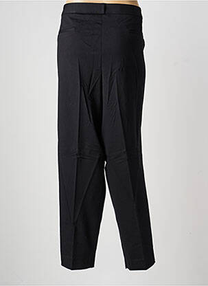 Pantalon droit fermeture zippée sous rabat avec crochet noir HEINE femme