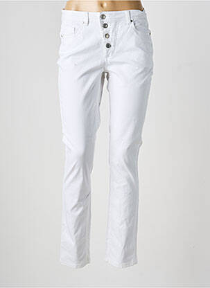 Pantalon slim poches blanc LINEA TESINI femme