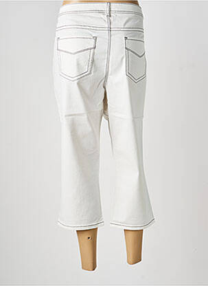 Pantacourt coupe droite blanc LINEA TESINI femme