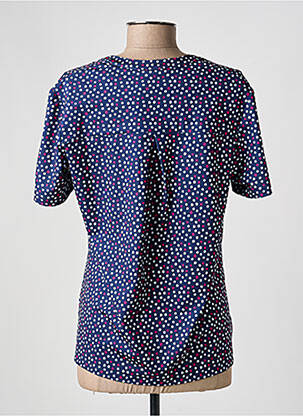 Top imprimé fantaisie manches courtes bleu DAMART femme