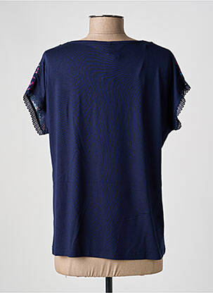 Top imprimé fantaisie manches courtes bleu DAMART femme