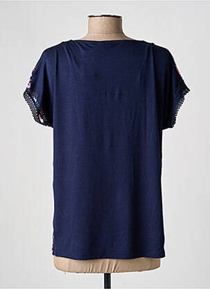 Top imprimé fantaisie manches courtes bleu DAMART femme