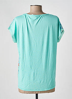 Top imprimé fantaisie manches courtes bleu DAMART femme